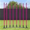 FORZA Pali Slalom Allenamento Calcio - Spessore 34mm | 2X Misure: 1m/1,8m | per Allenamenti (con Basi, 1m | Giallo)