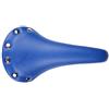 YFCTLM Sella della Bicicletta in Pelle della Sella della Bicicletta di Elaborazione dell'Annata MTB Road Bike Rivet Ammortizzatore di sede di Single Speed Fixie Bike Brown Copri Sella Blu