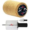 RaceWax Set di spazzole in sughero, 100 mm, spazzola rotore Speed Brush con Speed Stick Pro