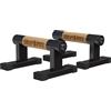 GORILLA SPORTS® Parallele Basse - Legno, Acciaio, Piedini in Gomma Antiscivolo, Resistente, Max: 300 kg, Borsa Inclusa - Parallettes Calisthenics, Push Up Bar, Maniglie per Flessioni e Fitness