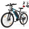 VARUN Bici Elettrica, 24'' Bicicletta Elettrica per Ragazzi, Autonomia di 50km, Sospensione Anteriore, 5 Modalità E-Bike, MTB Elettrica per Studenti e Pendolari