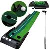 SWANEW Golf Putting Trainer, Interni Esterni Golf Set sfera di ritorno automatico Putting Mat, Putting da Golf, portatile professionale Pratica Putting Green (3 Palline da Golf)