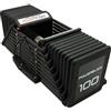 PowerBlock Manubri regolabili Pro 100, venduti come una singola unità da 2,3 a 45,4 kg, struttura in acciaio resistente, attrezzature per allenamento innovativo, allenamento della forza