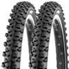 ECOVELO 2 COPERTONI 20 X 1.75 (47-406) PNEUMATICI IN GOMMA TASSELLATI MTB BAMBINO MOUNTAIN BIKE CITY BIMBO