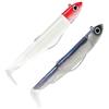 FIIISH Black Minnow Double Combo off Shore No.1-7cm - 6g - Blanc Tete Rouge - Electric Blue - BM3036