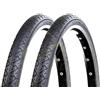 ECOVELO 2 Copertoni 26 x 1.40 (37-559) 650 x 38A I Per City Bike, Stradale Slick, Adulto | Pneumatici Stradali Neri In Gomma Bicicletta