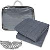 Froadp Tappeto da Campeggio HDPE Stuoia ll'aperto Antiscivolo Tappetino per Tende da Sole con Foro in Alluminio e Borsa per Il Trasporto Tendalino Camper Lavabile per Roulotte Veranda (400x600cm)