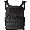 WLXW Gilet Tattico per Esterni Tactical Vest Gilet Leggero Protettivo Militare Molle Plate Carrier Airsoft Paintball CS Caccia al Tiro,Nero