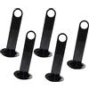 RAJVI 5 Pezzi Logo Dish Rack Coni Cavalletto Sportivo Marcatore per Allenamento da Calcio Disco Cono Trasportatore per Allenamento da Calcio USA Nero