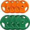 GORILLA SPORTS® Dischi Pesi - Singolo 1,25kg - 25kg o Set 30kg, Ø30mm, in Ghisa, Rivestimento in Gomma - Disco Peso, Piastre per Bilanciere, Manubri, Allenamento, Sollevamento, Palestra, Casa, Fitness