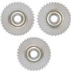 Generico BiMAX Set 3 Pezzi Ingranaggi 34 Denti Compatibile con Motore XOFO XF 36V 250W Bici Elettrica E-Bike Argento