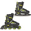 Raven - Pattini a rotelle per bambini, ragazze, adulti, bambini - Pattini a rotelle 2 in 1 con pattini da ghiaccio - Regolabili - Profession Black/Mint, 35-39 (23-25,5cm)