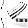 surwolf Arti per arco ricurvo Takedown 66/68/70 Arco ricurvo da competizione 12-40 libbre Arco ricurvo bersaglio per tiro con l'arco Arco lungo（nero,66-28lbs）