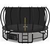 Devoko Trampolino Esterno Ø228/305/366/427cm, Traverse gambe rinforzate, Struttura stabile e resistente. Portata 150 kg, Costruzione monoblocco, Montaggio rapido. Adatto a bambini e adulti.