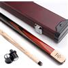 HIOD Stecca da Biliardo da 3/4 57 Pollici È Realizzata in Legno di Frassino con Un Elegante Set di Stecche da Biliardo,GM1,11.5mm Cue Tips