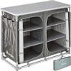 tectake® Cucina da Campeggio, Mobile da Campeggio con Piano di Lavoro e Ripiani Portaoggetti, Cucina da Esterno Pieghevole, Borsa per Trasporto Inclusa