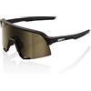 100% S3 Sport Performance Ciclismo Occhiali Da Sole - Soft Tact Nero - Soft Gold Mirror Lens