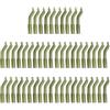 Ukbzxcmws 50 Pz/Pacchetto Morbido AntiTangles Pesca Kickers Linea Aligner Maniche Set Lago Ganci Da Pesca Maniche Capelli Rig Linea Aligner