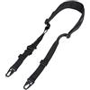 ACEXIER Fionda Tattica a 2 Punti in Stile Ferro per Il Combattimento, Cinghia modulare, Fionda a trazione Rapida e Regolabile, Accessorio da Caccia (Black)