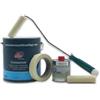 WAGA PAINT S.R.L. Kit Antivegetativa - Boero Crossover Autopulente ad Alte Prestazioni 2,5LT (Bianco, Nero, Blu, Rosso), Diluente 250ML Waga Paint Tecniques, Rullino a Pelo Raso e Nastro Gommato - (Bianco)