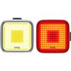 Knog Blinder Twinpack Square Kit di luci anteriori e posteriori per adulti, unisex, nero, taglia unica