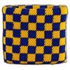 Digni Polsino spugna a quadri blu-gialli, set da 2