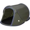 Spetebo Tenda pop-up Cool & Dark Silver 220 x 120 cm - 2 persone - Tenda oscurante con borsa per il trasporto - Tenda automatica istantanea con una sola mano - Tenda da trekking tenda campeggio con picchetti