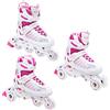 RAVEN 3in1 Inline Skates Pattini in linea Triskates Pattini a rotelle per bambini ragazze regolabili (Grace, 35-39 (23m-25,5cm))