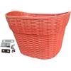 rockible Cestino per Bici Anteriore Facile da Installare Imitazione Rattan Cestini Portabici Rimovibili Donna Uomo Stile Vintage più Impermeabile