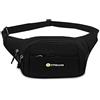 CX&LL Marsupio Sportivo con 5 Tasche, Marsupio Running Uomo Donna, Marsupio Portasoldi con Cintura Regolabile e Si Avvolge, Cerniere Scorrevole, Deale per Corsa, Corsa Ciclismo, Campeggio, Viaggio
