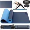 RE:SPORT Tappetino da yoga senza ftalati | Tappetino da ginnastica antiscivolo | Tappetino fitness privo di sostanze nocive | Tappetino da allenamento con tracolla senza ftalati 183 x 61 x 0,6 cm