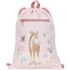 Little Dutch Sacca sportiva per bambini, rosa, Colore: rosa., 38x29 cm