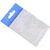 Yhenlovtt 100 perline ovali per perline da affrontare in 3 plastica da 8 mm, scala da pesca incrociata trasparente per terminali di pesca in mare (trasparente)