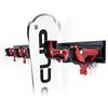 Flip Clip Regular5 A Supporto Universale Da Parete per Sci, Snowboard, Attrezzi Domestici e Da Giardino | In Acciaio, Alluminio e Plastica Rinforzata in Fibra Di Vetro | Rosso