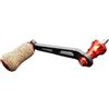 BlissfulAbode Mulinello da pesca in fibra di carbonio, manico singolo, 70 mm, con cuscinetti per mulinelli Stradic, Wanford, Sahara, compatibile con Shimano Stella Vanquish Twinpower rosso