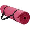 Gaiam Essentials, tappetino da yoga spesso per fitness ed esercizi, con cinghia per il trasporto Easy-Cinch, grigio, 183 cm L x 61 cm W x 6,7 cm di spessore, 10 mm