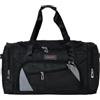 Or&My Borsone Sportivo Uomo Donna con Tracolla 60L - Borsa a mano Palestra e Viaggio in Poliestere Resistente e Impermeabile, Multitasche - Ideale per Weekend Fitness Piscina Militari Mod.L69-65 (Nero, L)