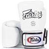 Fairtex Guanti da boxe, BGV-1, bianchi, Boxing Gloves MMA Muay Thai Thaiboxen Size 10 Oz