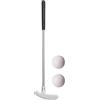 Quzente Putter club a due vie, putter minigolf a due vie per bambini, putter da golf con testa in lega di zinco, albero in acciaio inox TPRGrip, mazze da golf per bambini, ragazzi e adulti