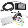 DEWIN Centralina Bici Elettrica,36V-48V Kit di Controllo per Scooter Elettrico per Bicicletta con Pannello LCD Impermeabile (2# 36V-48V)