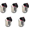 BBTISG 5 Pezzi Cap Swim Feeder, Mangiatoie da Pesca Confezioni Sfuse Mangiatoia Pesce Gatto Mangiatoia per Vermi Pastura Accessori da Pesca