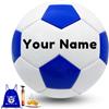 Generico Pallone da Calcio Personalizzabile Luminoso, Set con Pompa e Borsa Sportiva, per Allenamento Indoor e Outdoor