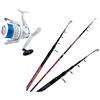 Generico Kit Pesca - Evoluzione Canna da Pesca Beach Ledgering 4.20 mt 130 gr + Mulinello Mulinello Shizuka SH7 7000