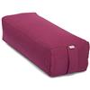 Bodhi Yoga Salamba Bolster Eco | Rivestimento lavabile in 100% cotone biologico | Rullo da yoga con riempimento di farro biologico | Cuscino da yoga grande | Dimensioni: 63 x 26 x 20 cm (bordeaux)