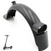 E-W EWHEEL EWheel | Parafango posteriore nuovo modello per monopattino Xiaomi M365, Essential, 1S, Pro e Pro2 | con portatarga (nero)