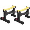 XYCHAO Deadlift - Supporto per bilanciere, 2 pezzi, regolabile in altezza, portata fino a 300 kg, stabile per casa palestra e palestra, colore: giallo