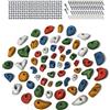 ALPIDEX 60 Prese d'Arrampicata | Comprese Viti, Dadi Fissaggio | Superficie Arrampicata 4-8 m² | Dimensioni L, M, S, XS | Set Completo | Set Blocchi d'Arrampicata