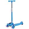 Frilla Monopattino per bambini 3+ anni con luci LED lampeggianti - regolabile in altezza, pieghevole e stabile, ruote luminose | FLASHRIDE