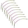 Pescasubito.com Kit da Surfcasting con 9 Braccioli in Acciaio Inossidabile, Lenza da 9 Metri, Attacco Piombo, Anti Groviglio, Rosa, Alta Resistenza