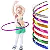 Hoopomania Glamour Hoop, hula hoop per bambini con motivo glitterato, Ø80cm, Viola-Rosa